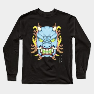 Psychedelic Oni Mask Long Sleeve T-Shirt